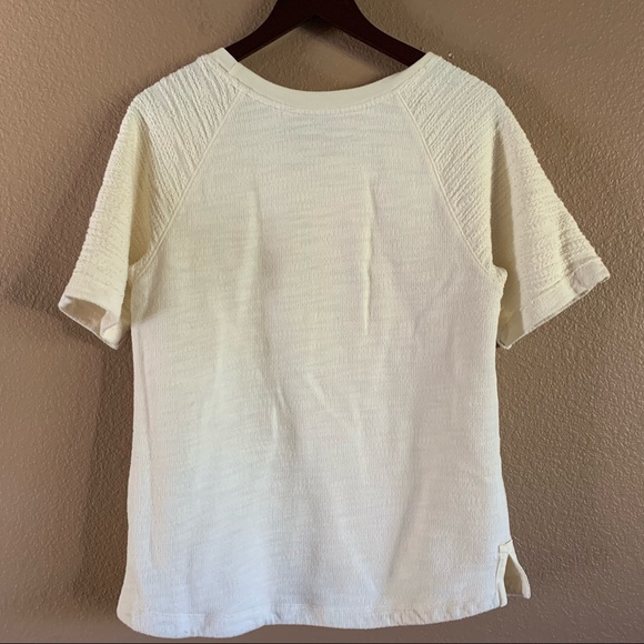 Woolrich Cream Textured Top Size Large - Picture 9 of 10
